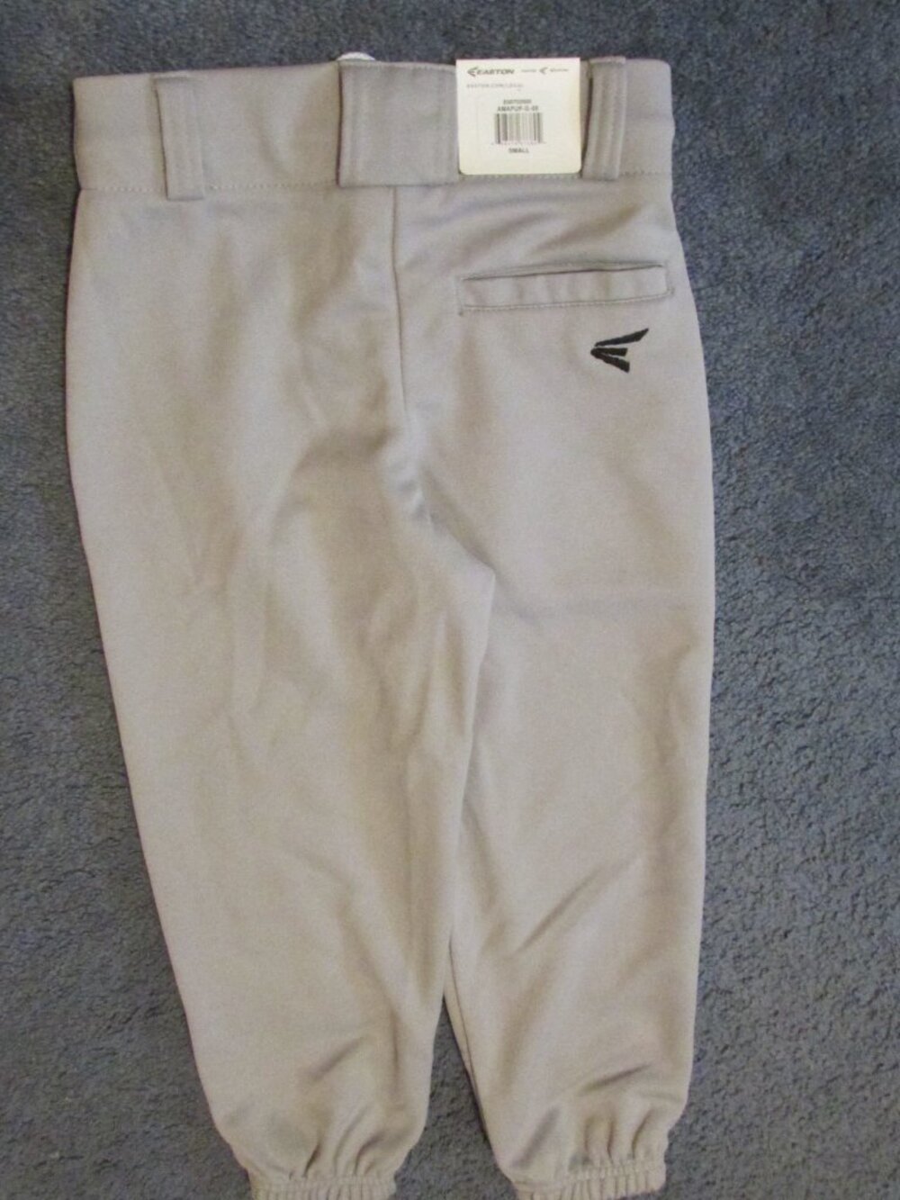 NWT Easton Small Youth Gray Softball Baseball Pants Pull On